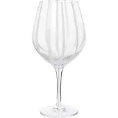 Broste Copenhagen Stripe rødvinsglas 65 cl Clear/White stripes