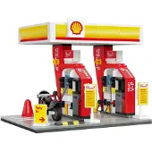 Cada Shell-tankstation Byggespil 305 Stykker