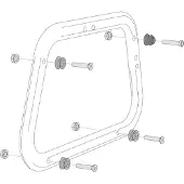 SW-Motech Evo Aero Abs Sidekufferts Monteringsadapter