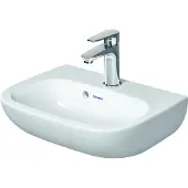 Duravit D-code vask 45 cm med hanehul og overløb
