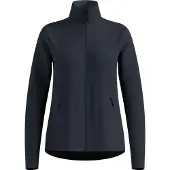 Odlo Grid Fleece Mid Layer Full Zip damebluse sort melange str. xs