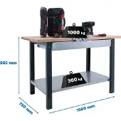 Simonwork (bancos De Trabajo) Bt6 Pro Box Metalhylde 865x1500x750 Mm