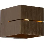 QAZQA Moderne væglampe mørk bronze - Transfer Groove