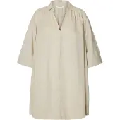 Selected Kjole i overstørrelse 'SLFLuisa-Talia' creme