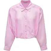 Salsa Jeans 21012028 Cropped Skjorte Med Lange ærmer