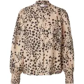 Numph Bluse 'SANAH' creme / sort