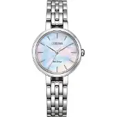 Citizen Dameur EM0990-81Y Eco Drive Hvid/Stål Ø28 mm