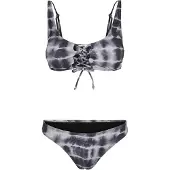 Urban Classics Lace Up Tie Dye Bikini