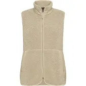 Didriksons Siv, fleecevest, dame, clay beige