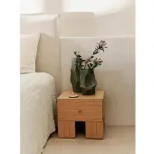 Ferm Living Cueva vase 37 cm Dark sage