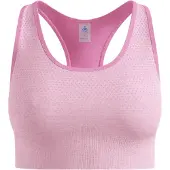 Odlo - Vandretøj dame - Seamless Medium - Padded Bra W Hyper Pink Melange til Unisex - Størrelse S - Lyserød