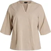 Zizzi Bluse 'Cananna' beige