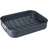 Denby Quantanium Finish bradepande Grå, med gitter, 41,6x31,8 cm
