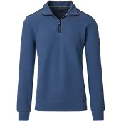 Casamoda CASAODA Sweatshirt ed halv lynlås, ørk indigo ørkeblå Blå åle