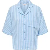 ONLY Bluse 'ONLTHYRA' lyseblå / hvid
