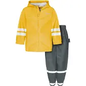 Playshoes Funktionsjakkesæt gul / basalgrå / offwhite