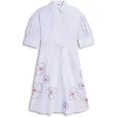Tommy Hilfiger Blusekjole marin / opal / pastelblå / blodrød