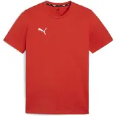 Puma T-Shirt teamGOAL Casuals - Rød/Hvid, størrelse X-Large