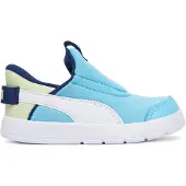 Puma Courtflex v3 SLIPTECH Sneakers Toddlers, Shoes, Vibrant Blue/White/Apple Spritz, 24