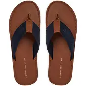 Tommy Hilfiger Flip Flops Marineblå Brun Mørkeblå Blå måle
