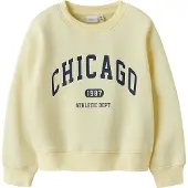Name it Sweatshirt 'NKFFABIA' navy / pastelgul / hvid