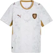 Puma Czechia 2026 Away Jersey Men, Sport, White/Matte Gold, 3XL