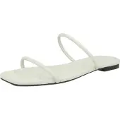 Calvin Klein Pantoletter naturhvid