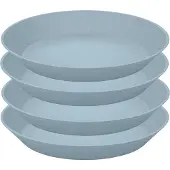 Koziol Connect dyb tallerken Ø24 cm 4-pak Nature flower blue
