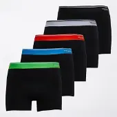 Crosshatch Herre Prismara Fem Pak Boksershorts Sort