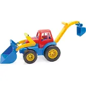 Dantoy Classic traktor med grab-rendegraver L:31 cm