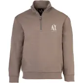 Armani Exchange A|X Armani Exchangetil mænd. XM000370AF10818U6107 Driftwood beige sweatshirt (S), Casual, Bomuld, Lange ærmer