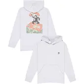 Element - Mærker - Pizza Hooded Sweatshirt Youth Mid Grey Heather til UnisexBomuld - Børnetoj Størrelse XL - Grå