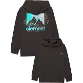 Element - Mærker - New Heights Hooded Sweatshirt Youth Off Black til UnisexBomuld - Børnetoj Størrelse 12 År - Sort