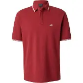 Armani Exchange A|X Armani Exchangetil mænd. XM001287AF17321U5101 Rød poloshirt i elastisk bomuld med piqué-strik (M), Casual, Korte ærmer