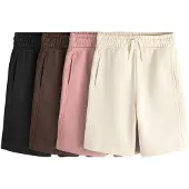 The Set Bukser creme / choko / lys pink / sort