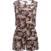 Ragwear Jumpsuit 'Zella' mørkebrun / hvid