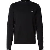 BOSS Bomuldssweater med kontrastlogo