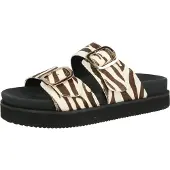 Apple Of Eden Pantoletter 'REYNA' cappuccino / hvid