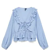 Vero Moda Bluse 'VMZoey' himmelblå