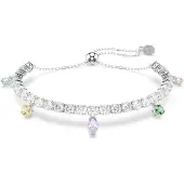 Swarovski Armbånd gul / lysegrøn / lavendel / sølv
