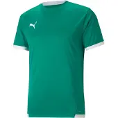 Puma Trænings T-Shirt teamLIGA - Grøn/Hvid, størrelse Small