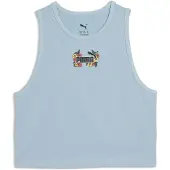 Puma MID 90s Slim Graphic Tank Youth, Kids, Seafoam, 9-10Y