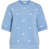 Vila Visif Kort Rund Udskæring Kortærmet Sweatshirt