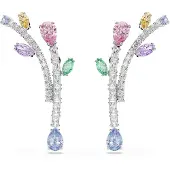 Swarovski Øreringe lyseblå / lavendel / lyserød / sølv