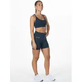 Divina Sportsbukser 'Prime' petroleum / hvid