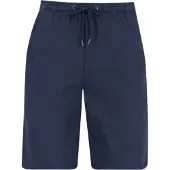 Hajo Knælange shorts med elastik - Marineblå