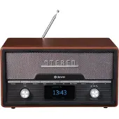 Denver MDA-525DW - Audiosystem - 2 x 50 Watt - mørkt træ