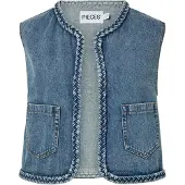 Pieces Pcbell Cropped Denimvest