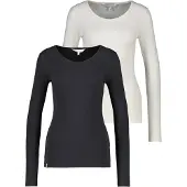 Alife & Kickin Shirts 'EvelynAK A' sort / hvid