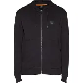 BOSS BOSStil mænd. 50508578 Sort sweatshirt med lynlås og hætte (S), Casual, Bomuld